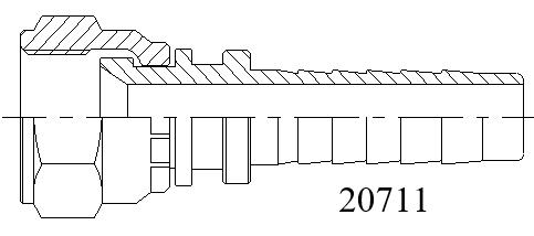 20711公制74 °內(nèi)錐面20711系列